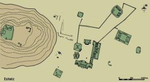 Рис. 20. Монументальный центр Иштуца (по Laporte, Escobedo, 2009).