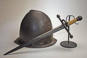 Испанский шлем и меч