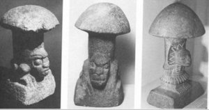 Рисунок 4. «Священные грибы» (Гватемала, 500–100 гг. до н.э.)