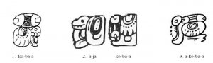 Примеры топонима Коба в иероглифических текстах