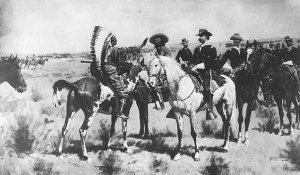 Встреча Сидящего быка с генералом Майлсом 22 октября 1876 г.