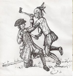 Рисунок Ральфа Митчарда (Ralph Mitchard) «Битва Орискэни» Battle of Oriskany.