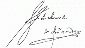 Подпись Франсиско де Монтехо-старшего