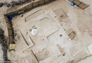 Церемониальный зал культуры Мочика обнаружен во время раскопок в Перу. Фото: AFP