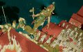 Момент триумфа царя Кануля. У его ног поверженный правитель Йашкукуля (Тикаля). Иллюстрация: TOMER HANUKA. SOURCE: SIMON MARTIN, UNIVERSITY OF PENNSYLVANIA