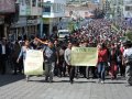 Марш в поддержку индейцев шуар провели в эквадорском городе Латакунга. Фото: Wilson Pinto / eluniverso.com