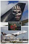 Хвост самолета рок-группы Iron Maiden украсили иероглифами майя