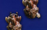 21/22. Фигурные Сосуды. Культура Наска I. Керамика. 26,0 х 20,5 см / 27,2 х 21,5 см. Ранний промежуточный период (200 до н.э.-700 н.э.). Фото каталога